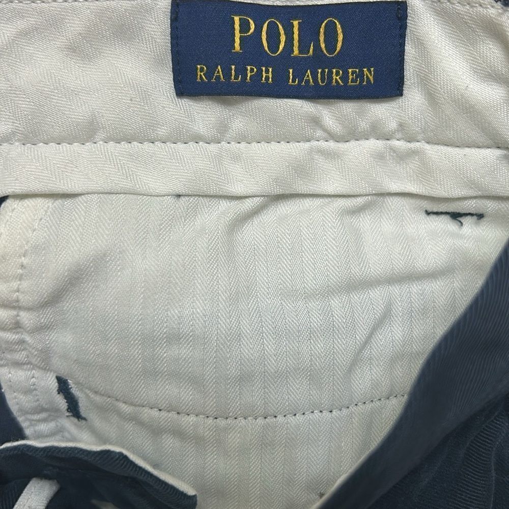 Polo Ralph Lauren Men’s Embroidery Print Navy Blue Pants(Size 33/32) - Picture 6 of 8